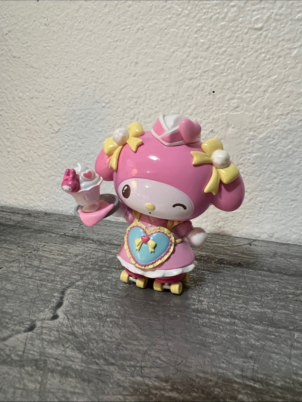 Sanrio My Melody Pink & Yellow Tea Roller Figurine